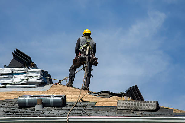 Professional Roof Inspection technician working in Southwick, MA